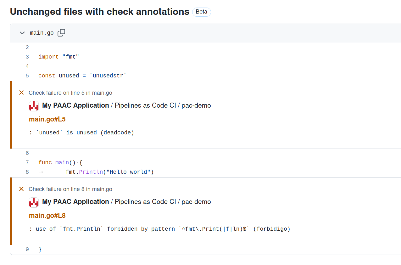 Matching annotations linking errors to code lines